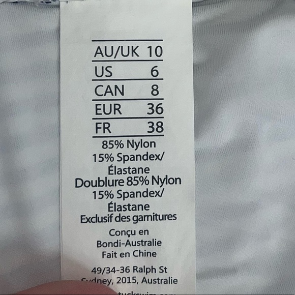 Niptuck White and Navy Striped Bikini Tie Top - Picture 3 of 5